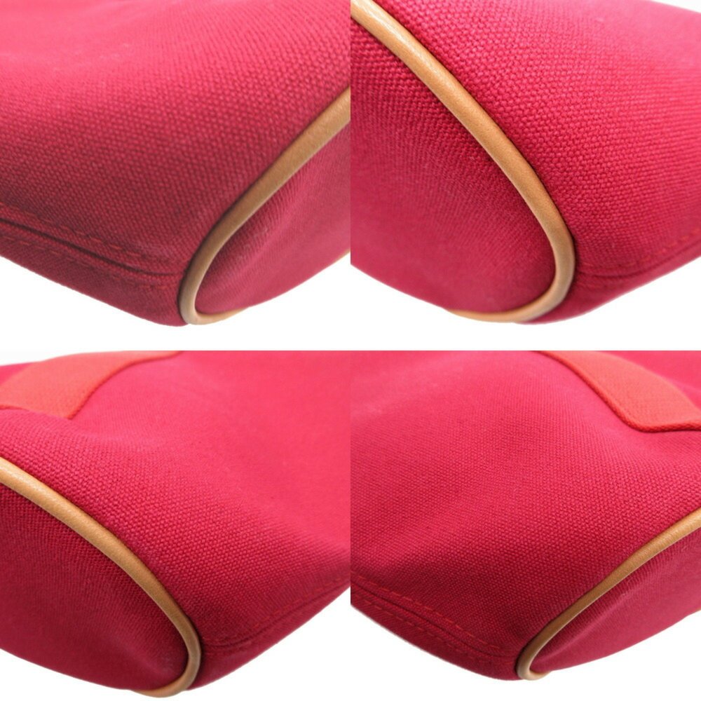 Hermes Palmire Canvas Rouge Vif Prune Pouch 0179h… - image 7